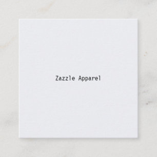 Visita Cuadrada Tarjeta de borrador Zazzle Apparel EFF1