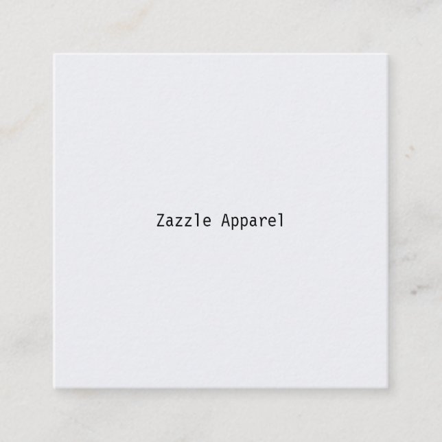 Visita Cuadrada Tarjeta de borrador Zazzle Apparel EFF1 (Anverso)