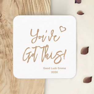 Visita Cuadrada Tarjeta de buena suerte Personalizado que tienes