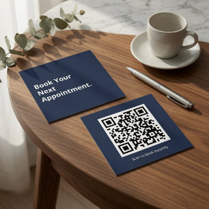 Visita Cuadrada Tarjeta de código QR personalizada para reservar s