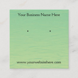 Visita Cuadrada Tarjeta de exhibición de joyas con rayas verdes de