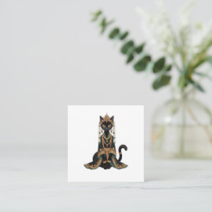 Visita Cuadrada Tarjeta de felicitación de la novia gato real esme