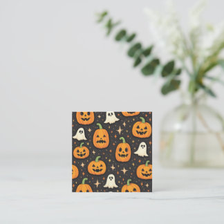 Visita Cuadrada tarjeta de halloween