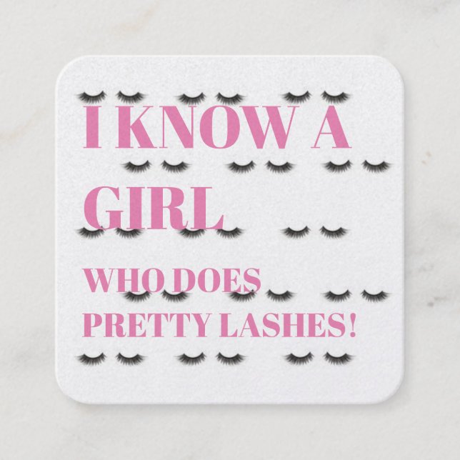 Visita Cuadrada Tarjeta de la remisión del latigazo (Anverso)