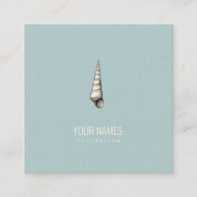 TARJETA DE NEGOCIO DE SEASHELL