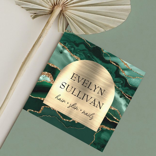 Visita Cuadrada Tarjeta de negocios de arco de Relieve metalizado  (Subido por el creador)