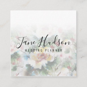 Visita Cuadrada Tarjeta de negocios editable minimalista simple el