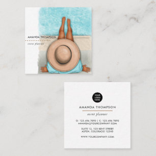 Visita Cuadrada Tarjeta de negocios Planificador de Eventos Square