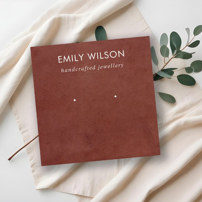 VISITA CUADRADA TARJETA DE PANTALLA DE TEXTURA DE CUERO ROJO DE TA (Subido por el creador)