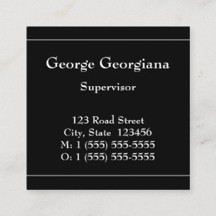 Visita Cuadrada Tarjeta de perfil profesional básica