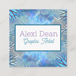 Visita Cuadrada Tarjeta de presentación