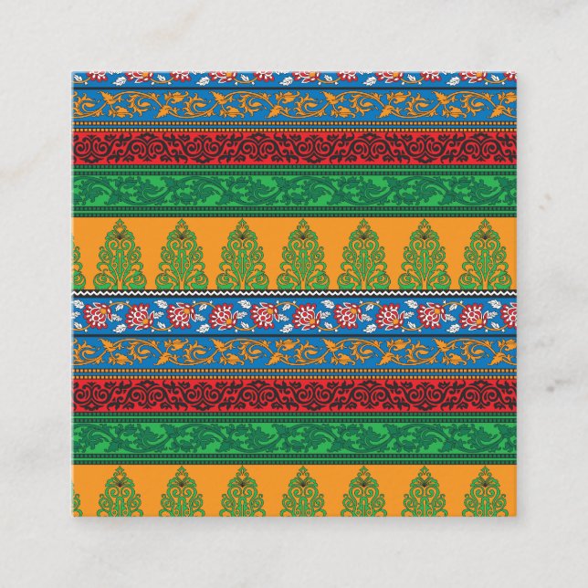 Visita Cuadrada Tarjeta de presentación (Anverso)