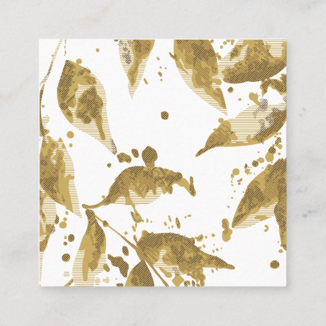 Visita Cuadrada Tarjeta de presentación (Reverso)