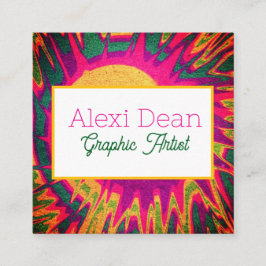 Visita Cuadrada Tarjeta de presentación