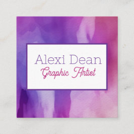 Visita Cuadrada Tarjeta de presentación