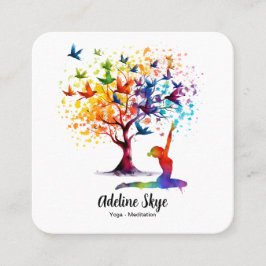 Visita Cuadrada Tarjeta de presentación