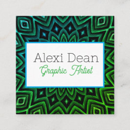 Visita Cuadrada Tarjeta de presentación