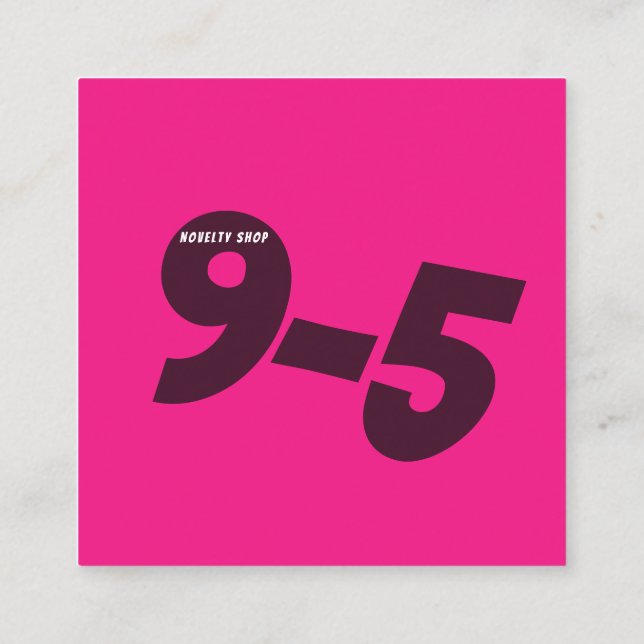 Visita Cuadrada Tarjeta de presentación (Reverso)