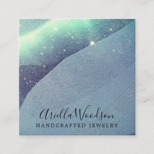 Visita Cuadrada Tarjeta de presentación (Anverso)