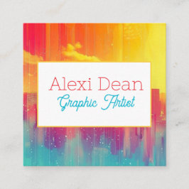 Visita Cuadrada Tarjeta de presentación