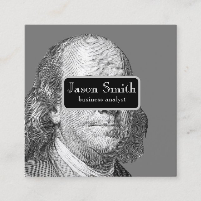 Visita Cuadrada Tarjeta de presentación (Anverso)