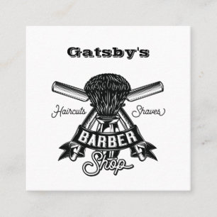 Visita Cuadrada Tarjeta de presentación Barber/Hair Stylist
