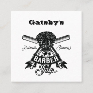 Visita Cuadrada Tarjeta de presentación Barber/Hair Stylist