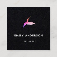 Tarjeta de presentación Black Hummingbird