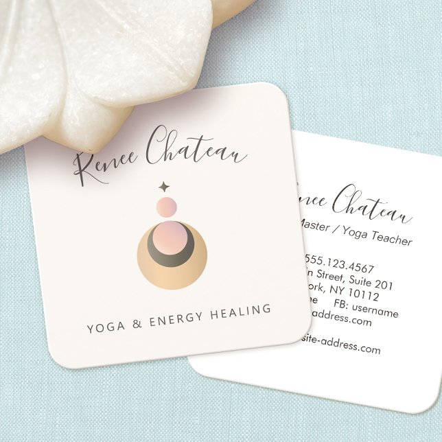 Visita Cuadrada Tarjeta de presentación Bobo Celestial Moon Star (Subido por el creador)