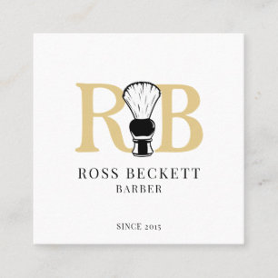 Visita Cuadrada Tarjeta de presentación con estilo de cabello con 