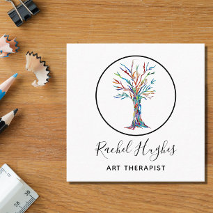 Visita Cuadrada Tarjeta de presentación de Art Therapist
