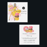 Visita Cuadrada Tarjeta de presentación de catering de comida cuad<br><div class="desc">Tarjeta de presentación de catering de comida para eventos de moda personalizable a sus necesidades.</div>