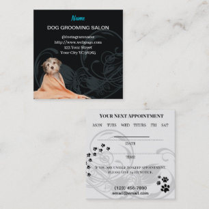 Visita Cuadrada Tarjeta de presentación de citas de Salon para per