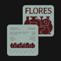 Tarjeta de presentación de diseño de silueta de va