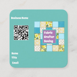 Visita Cuadrada Tarjeta de presentación de Fabric Crafter