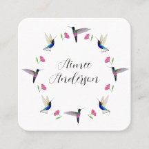 Tarjeta de presentación de Hummingbird Square