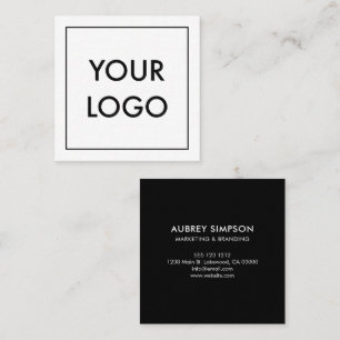 Visita Cuadrada Tarjeta de presentación de logotipo profesional m