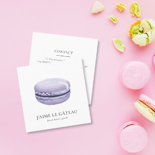 Visita Cuadrada Tarjeta de presentación de panadería / pastelería