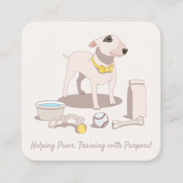 Visita Cuadrada Tarjeta de presentación de perros