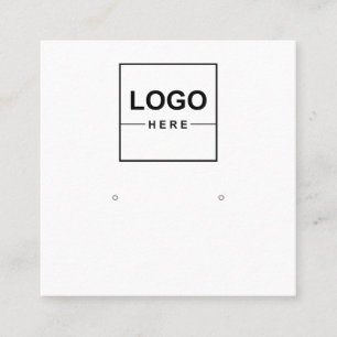 Visita Cuadrada Tarjeta de presentación de presentación de joyería