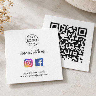 Visita Cuadrada Tarjeta de Presentación de Redes Sociales   Instag
