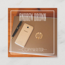 Visita Cuadrada Tarjeta de presentación de teclado para el ordenad