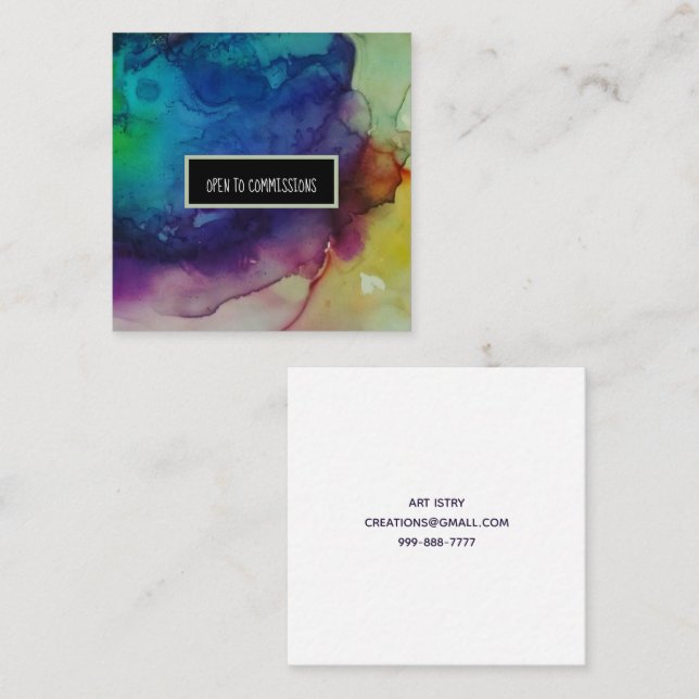 Visita Cuadrada Tarjeta de presentación del Comisario All STams Sq (Anverso / Reverso)