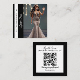 Visita Cuadrada Tarjeta de presentación del concursante Código QR 