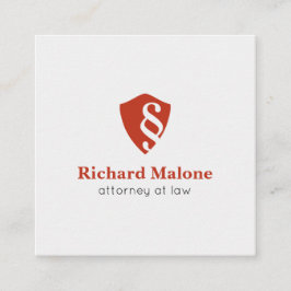Visita Cuadrada Tarjeta de presentación del logotipo de la insigni