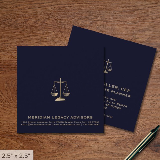 Visita Cuadrada Tarjeta de presentación del logotipo Square Legal  (Subido por el creador)