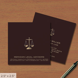 Visita Cuadrada Tarjeta de presentación del logotipo Square Legal