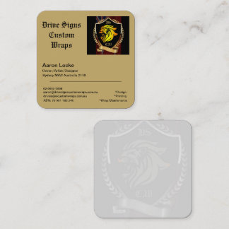 Visita Cuadrada Tarjeta de presentación DSCW (cuadrada, 6,4 cm x 6