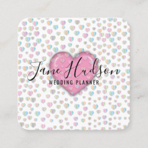 Visita Cuadrada Tarjeta de presentación editable minimalista simpl