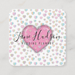 Visita Cuadrada Tarjeta de presentación editable minimalista simpl